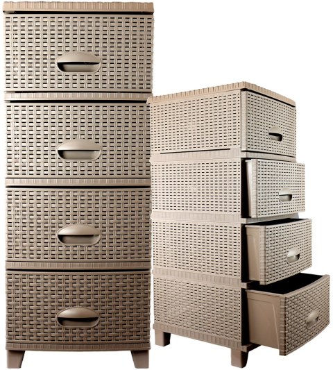 KOMODA RATTAN TURAN CAPPUCINO KOMODA RATTAN TURAN CAPPUCINO