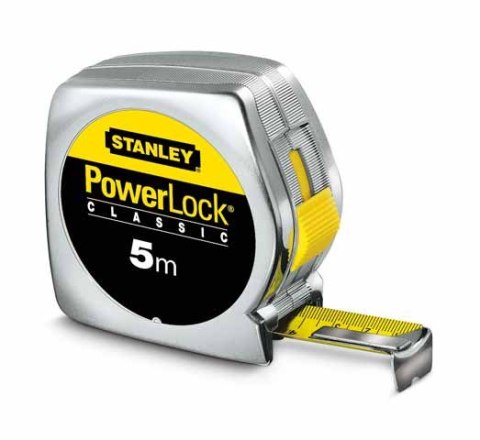 MIARA ZWIJANA 5m x 25mm POWERLOCK TWORZYWO STANLEY MIARA ZWIJANA 5m x 25mm POWERLOCK TWORZYWO STANLEY