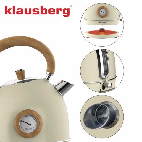 CZAJNIK ELEKTRYCZNY 1,8L Z TERMOMETREM KLAUSBERG KB-7906 RETRO CZAJNIK ELEKTRYCZNY 1,8L Z TERMOMETREM KLAUSBERG KB-7906 RETRO