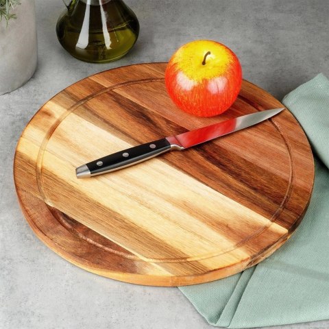 Deska z Drewna Akacjowego do Krojenia Serwowania Serów Wędlin ORION 30 cm