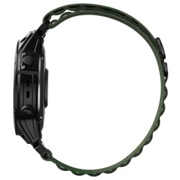 Pasek do zegarka Garmin Fenix 5 / 6 / 6 Pro / 7 Nylon Pro - ciemnozielony