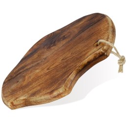 Deska do krojenia drewniana / taca do serwowania 33x22 cm