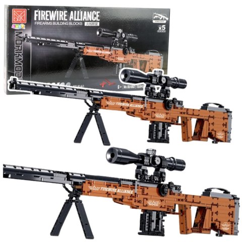 Klocki Konstrukcyjne Karabin Snajperski AWM Funkcja Strzału 1594 el. Klocki Konstrukcyjne Karabin Snajperski AWM Funkcja Strzału 1594 el.