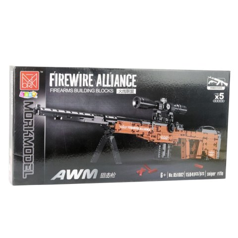 Klocki Konstrukcyjne Karabin Snajperski AWM Funkcja Strzału 1594 el. Klocki Konstrukcyjne Karabin Snajperski AWM Funkcja Strzału 1594 el.