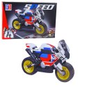 Klocki Konstrukcyjne Motor Motocykl Robot 2w1 217-222 el. Mix