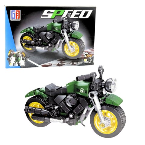 Klocki Konstrukcyjne Motor Motocykl Robot 2w1 217-222 el. Mix Klocki Konstrukcyjne Motor Motocykl Robot 2w1 217-222 el. Mix