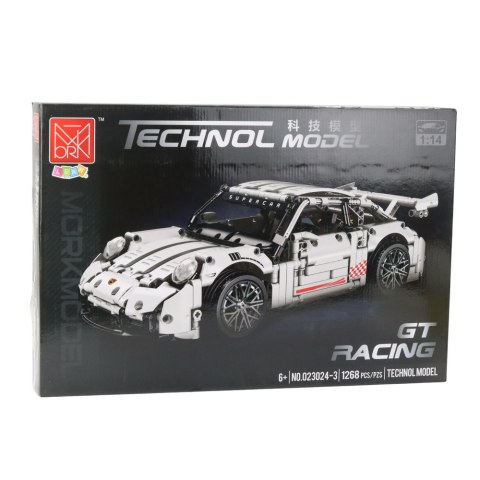Klocki Konstrukcyjne Samochód GT Racing Biały 1:14 1268 el. Klocki Konstrukcyjne Samochód GT Racing Biały 1:14 1268 el.