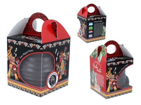 Naczynie Ceramiczne do Yerby - brązowa opona Naczynie Ceramiczne do Yerby - brązowa opona