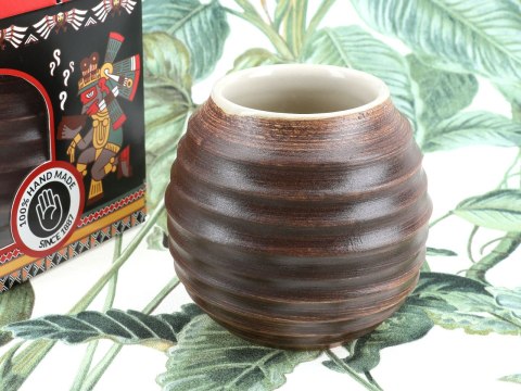 Naczynie Ceramiczne do Yerby - brązowa opona Naczynie Ceramiczne do Yerby - brązowa opona