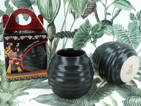 Naczynie Ceramiczne do Yerby - zielono-szara opona Naczynie Ceramiczne do Yerby - zielono-szara opona