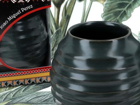 Naczynie Ceramiczne do Yerby - zielono-szara opona Naczynie Ceramiczne do Yerby - zielono-szara opona
