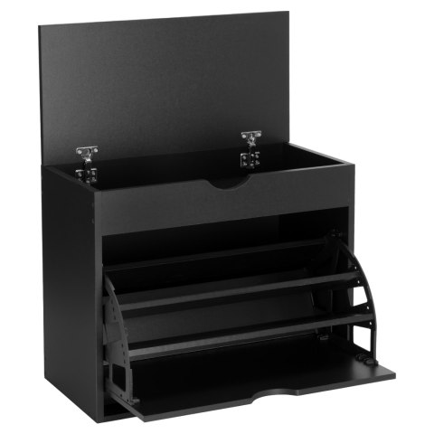 Szafka na buty do przedpokoju HEDOR BLACK Szafka na buty do przedpokoju HEDOR BLACK