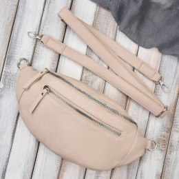 Damska skórzana saszetka nerka na pas SP-20-BG