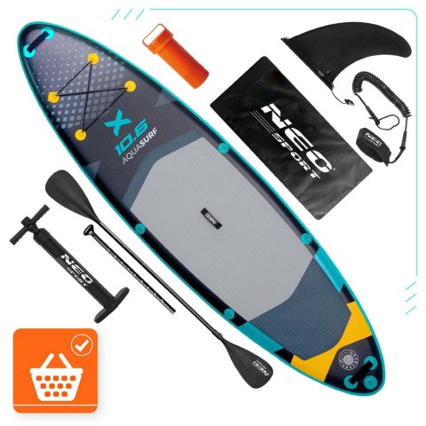 Deska SUP Aquasurf 320 x 84 x 15 cm Neo-Sport 170207 Deska SUP Aquasurf 320 x 84 x 15 cm Neo-Sport 170207