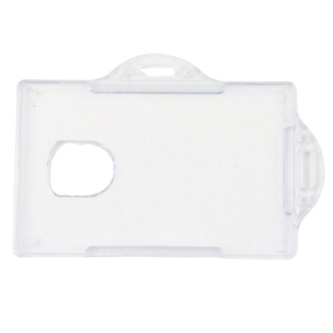 Etui Poziome Na Identyfikator Karty Twardy Plastik Przeźroczyste 10szt. Etui Poziome Na Identyfikator Karty Twardy Plastik Przeźroczyste 10szt.