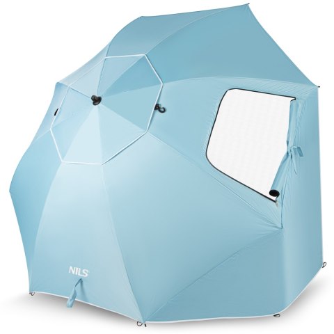 NC17114 PARASOL/PARAWAN PLAŻOWY 2W1 XXL 240 CM NIEBIESKI NILS NC17114 PARASOL/PARAWAN PLAŻOWY 2W1 XXL 240 CM NIEBIESKI NILS