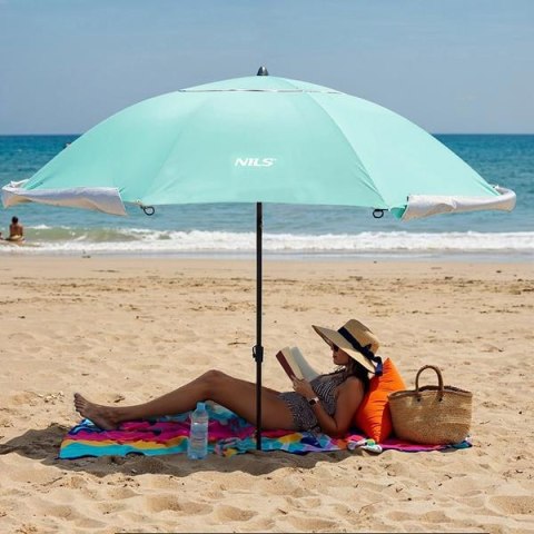 NC17114 PARASOL/PARAWAN PLAŻOWY 2W1 XXL 240 CM ZIELONY NILS NC17114 PARASOL/PARAWAN PLAŻOWY 2W1 XXL 240 CM ZIELONY NILS
