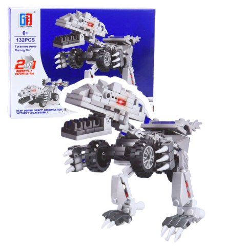 Klocki Konstrukcyjne Dinozaur Auto 2w1 105-132 el. Mix Klocki Konstrukcyjne Dinozaur Auto 2w1 105-132 el. Mix