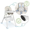 Krzesełko do karmienia ze stolikiem + śliniaczek Milo Ricokids szary