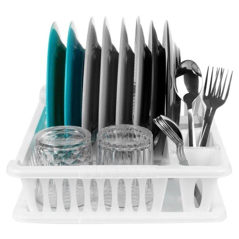 Suszarka na naczynia biała 40x29x8,5 cm