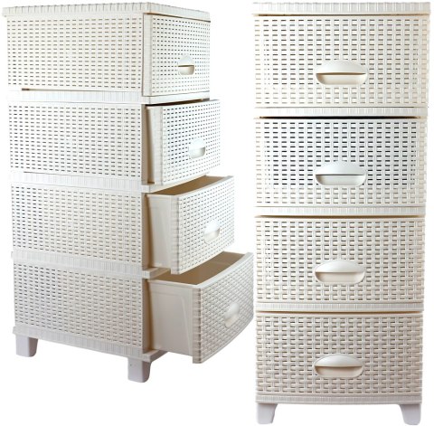 KOMODA RATTAN TURAN BIAŁA KOMODA RATTAN TURAN BIAŁA