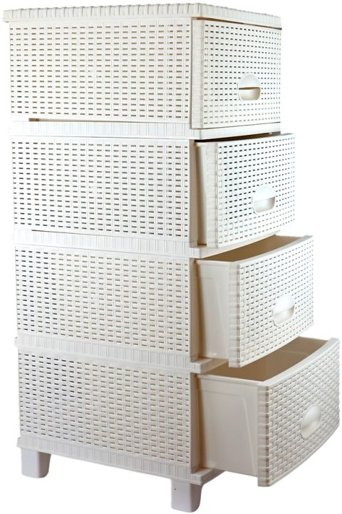 KOMODA RATTAN TURAN BIAŁA KOMODA RATTAN TURAN BIAŁA