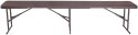 Ławka cateringowa składana WOODLAND brązowa 183 cm