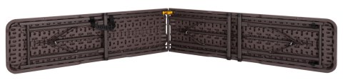 Ławka cateringowa składana WOODLAND brązowa 183 cm Ławka cateringowa składana WOODLAND brązowa 183 cm