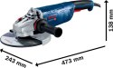 SZLIFIERKA KĄTOWA 230MM GWS 24-230 P 2400W