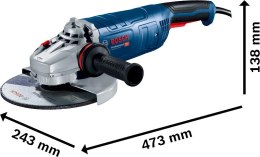 SZLIFIERKA KĄTOWA 230MM GWS 24-230 P 2400W