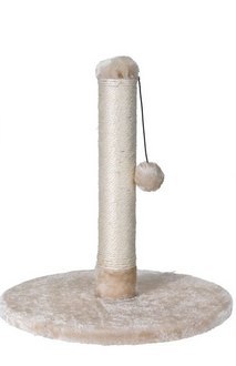 Drapak dla kota z piłką 43cm beżowy Drapak dla kota z piłką 43cm beżowy