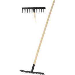 Grabie z drewnianym trzpieniem 140cm czarne
