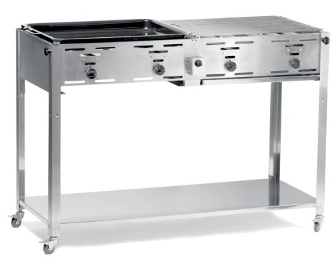 Grill gazowy "Master Quattro" 4 palniki 22kW mobilny - Hendi 154908 Grill gazowy "Master Quattro" 4 palniki 22kW mobilny - Hendi 154908