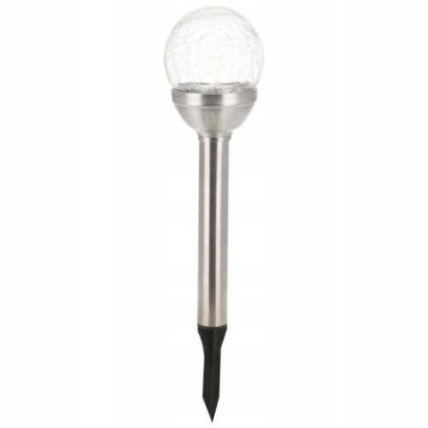 Lampa solarna LED ogrodowa lampka KULA szklana 8cm Lampa solarna LED ogrodowa lampka KULA szklana 8cm