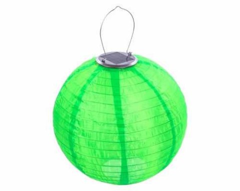Lampion solarny ogrodowy 30cm zewnętrzny zielony, lampa solarna JoyLight Lampion solarny ogrodowy 30cm zewnętrzny zielony, lampa solarna JoyLight