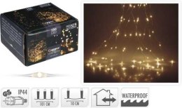 Lampki choinkowe świąteczne ozdobne 100 LED dekoracyjne z programator na druciku ciepłe białe