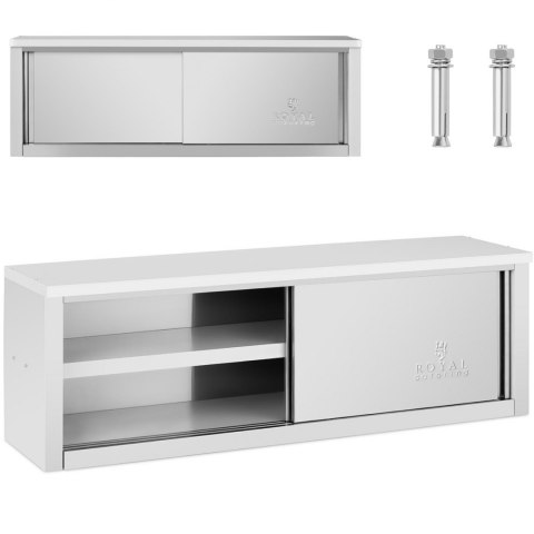 Szafa ścienna gastronomiczna z drzwiami przesuwanymi STAL 150 kg 150 x 40 x 50 cm Szafa ścienna gastronomiczna z drzwiami przesuwanymi STAL 150 kg 150 x 40 x 50 cm