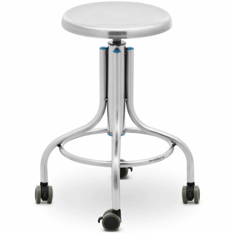 Taboret stołek laboratoryjny warsztatowy ze stali nierdzewnej 45-60 cm do 100 kg Taboret stołek laboratoryjny warsztatowy ze stali nierdzewnej 45-60 cm do 100 kg
