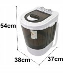 MINI Pralka Wirówka Domowa Turystyczna 4KG+1,5KG CZ