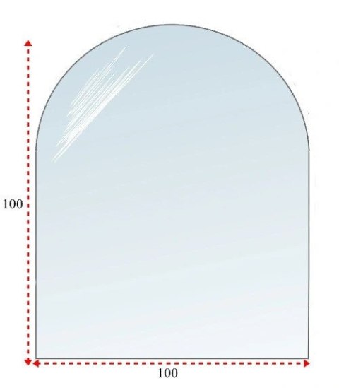 Podstawa szklana hartowana - szyba pod Piec lub Kominek 100x100 cm Podstawa szklana hartowana - szyba pod Piec lub Kominek 100x100 cm