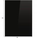 Podstawa szklana hartowana - szyba pod Piec lub Kominek 60x40 cm CZARNA