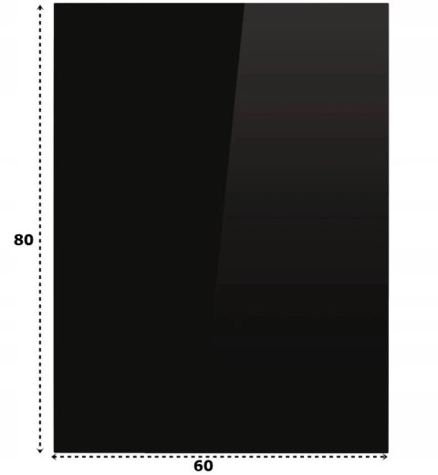 Podstawa szklana hartowana - szyba pod Piec lub Kominek 80x60 cm CZARNA Podstawa szklana hartowana - szyba pod Piec lub Kominek 80x60 cm CZARNA
