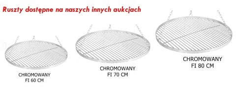 CHROMOWANY RUSZT NA TRÓJNÓG GRILLA NIERDZEWNY 60CM CHROMOWANY RUSZT NA TRÓJNÓG GRILLA NIERDZEWNY 60CM