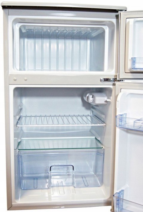 Mała lodówka z zamrażalnikiem 89L 85cm INOX Mała lodówka z zamrażalnikiem 89L 85cm INOX