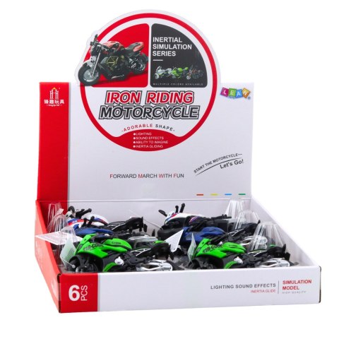 Motocykl Wyścigowy Sportowy Z Napędem Światła Dźwięki Mix Motocykl Wyścigowy Sportowy Z Napędem Światła Dźwięki Mix