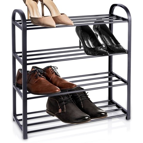 REGAŁ METALOWY PÓŁKA NA BUTY 4 POZIOMY 569732 REGAŁ METALOWY PÓŁKA NA BUTY 4 POZIOMY 569732