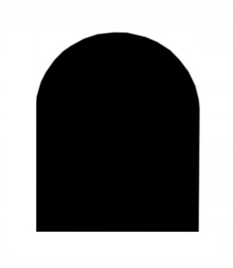 Szyba szkło pod kominek hartowane podstawa 100x100 Łuk Czarna Szyba szkło pod kominek hartowane podstawa 100x100 Łuk Czarna