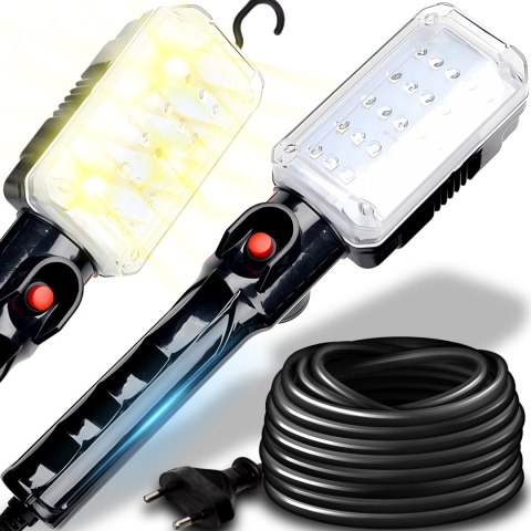Lampa warsztatowa robocza z hakiem magnesem 20 LED 1500 lm Lampa warsztatowa robocza z hakiem magnesem 20 LED 1500 lm
