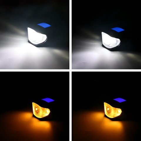 Lampka rowerowa akumulatorowa na kierownicę z licznikiem dzwonkiem wodoodporna 300 lm Lampka rowerowa akumulatorowa na kierownicę z licznikiem dzwonkiem wodoodporna 300 lm