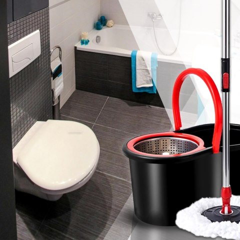 Mop obrotowy rotacyjny 360 z wiadrem teleskopowym kijem Mop obrotowy rotacyjny 360 z wiadrem teleskopowym kijem